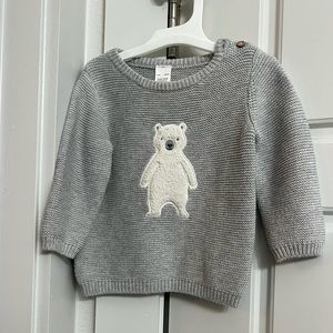 Polar Bear Sweater - Size 6mo